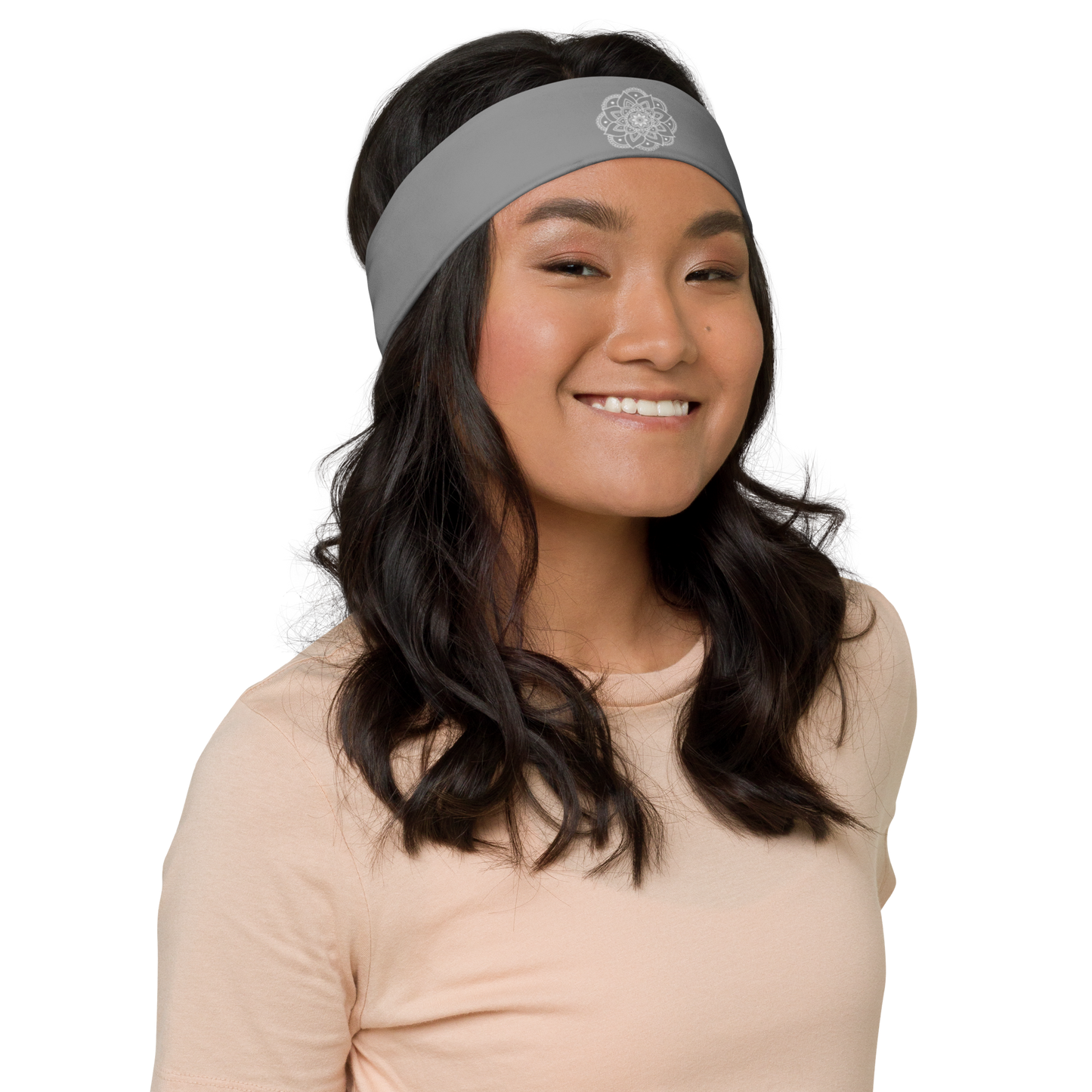 Grey Stone Mandala Headband