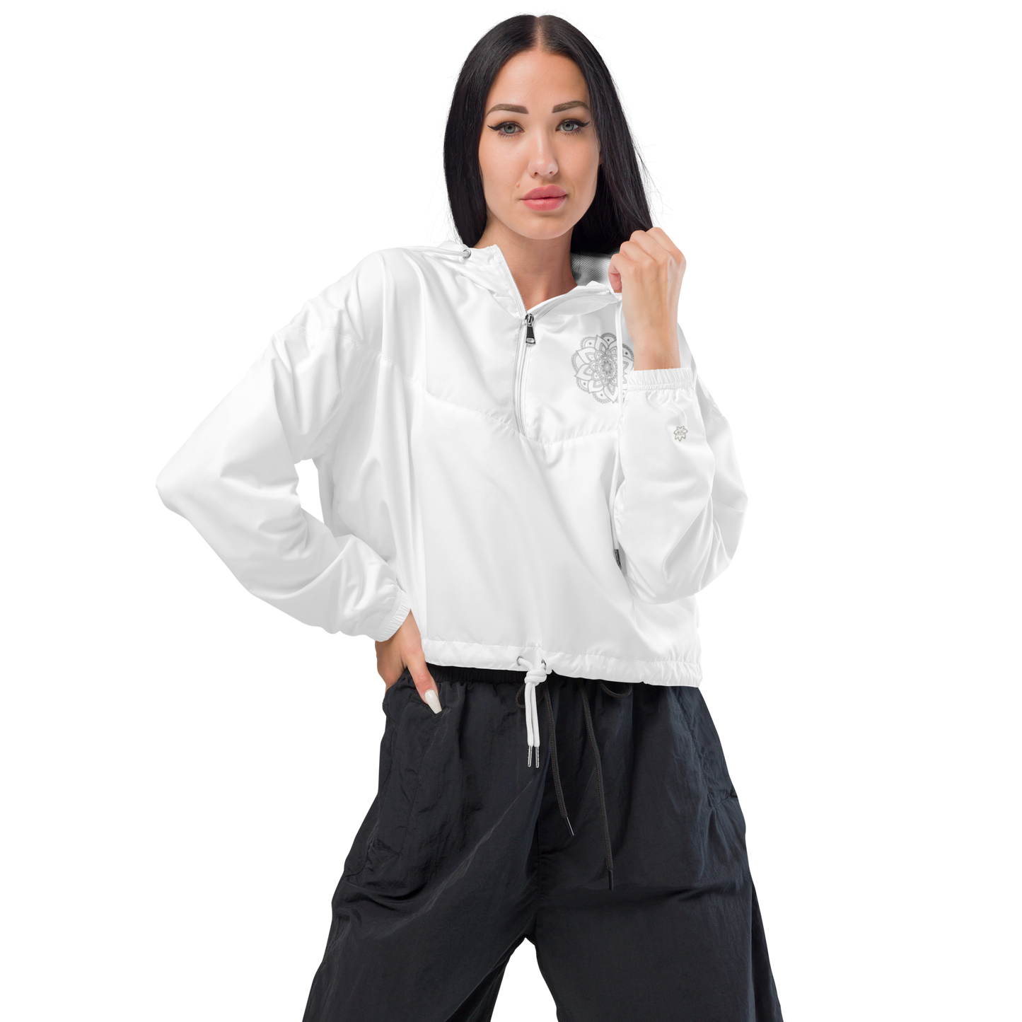 White Mandala Windbreaker – Vaallá Collection