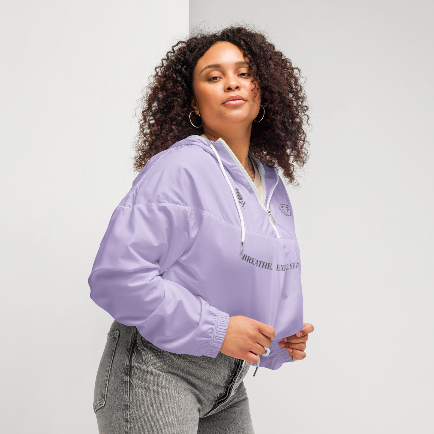 Lavender Shine Windbreaker – Vaallá Collection