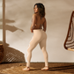 Beige Flow Leggings – Vaallá Collection