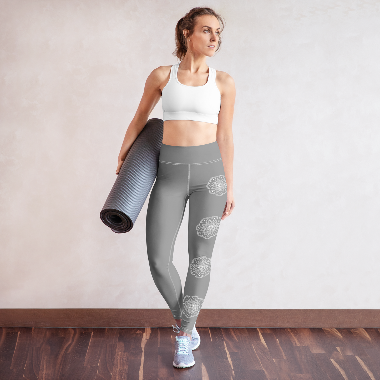 Grey Mandala Leggings – Vaallá Collection