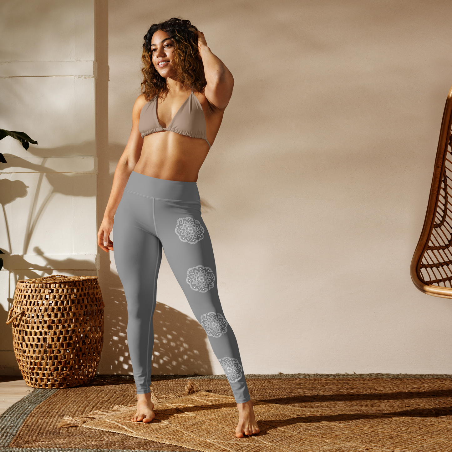 Grey Mandala Leggings – Vaallá Collection