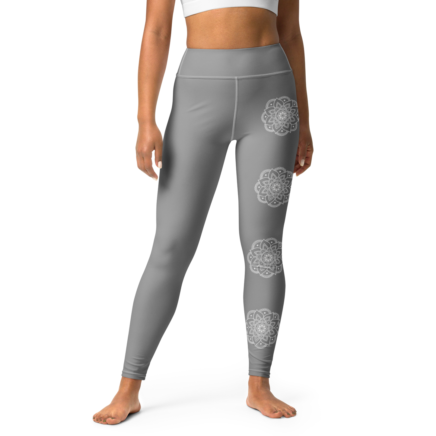 Grey Mandala Leggings – Vaallá Collection