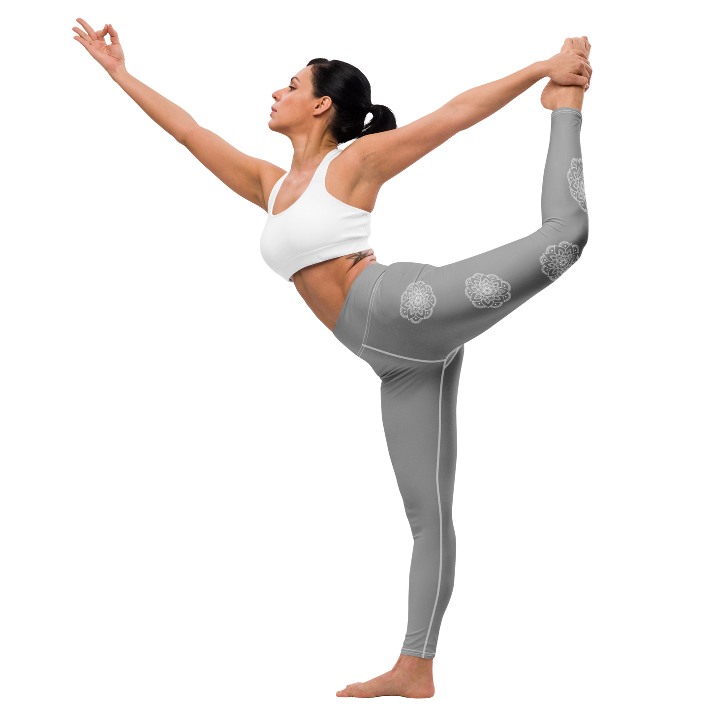 Grey Mandala Leggings – Vaallá Collection