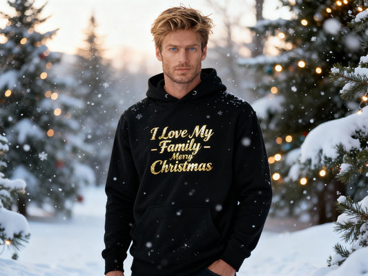 ✨ Merry Christmas Family Love Hoodie