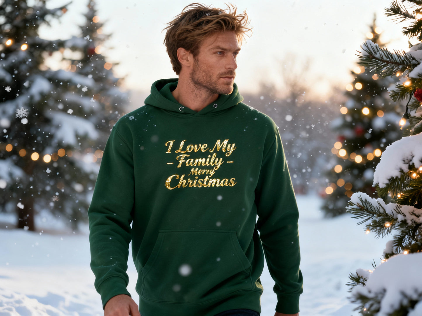 ✨ Merry Christmas Family Love Hoodie