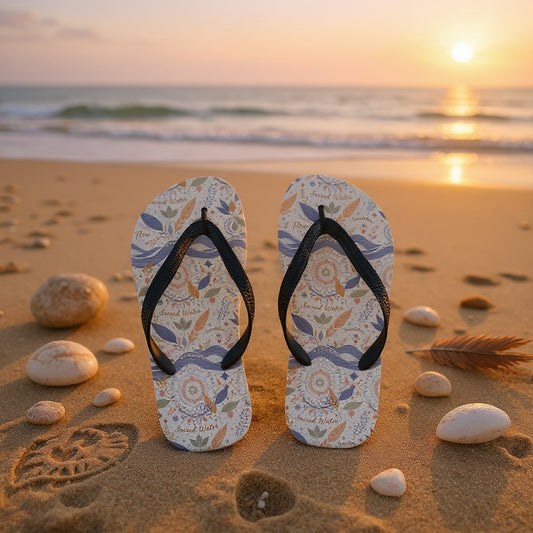 “Sacred Flow” Flip-Flops by SoulFlex